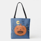 Laughing Halloween Pumpkin Tote Bag (Achterkant)