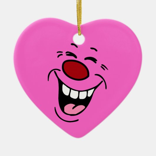 Laughing: Hart Ornament voor ballonnen of bloemen (Voorkant)
