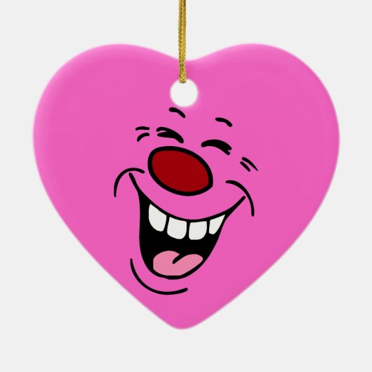 Laughing: Hart Ornament voor ballonnen of bloemen (Achterkant)