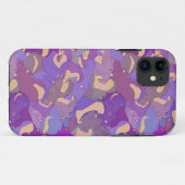Laughing Hippos - purple Case-Mate iPhone Case (Achterkant (horizontaal))
