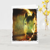 Laughing Horse, Birthday Kaart (Gele Bloem)