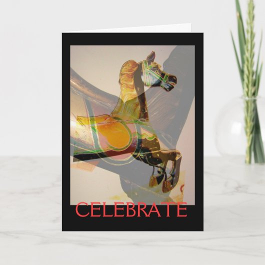 Laughing Horse Feestdagen Kaart (Voorkant)