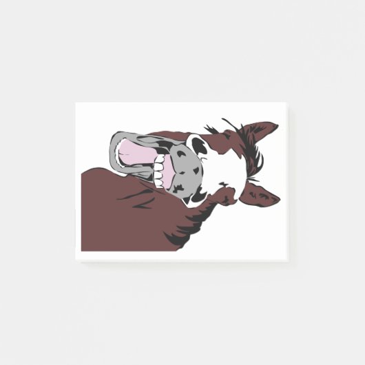 Laughing Horse Fun Paardensport Post-it® Notes (Voorkant)