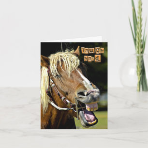 Laughing Horse Note Kaart