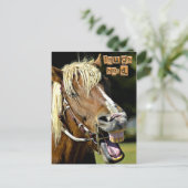 Laughing Horse Post Card Briefkaart (Staand voorkant)
