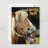 Laughing Horse Post Card Briefkaart (Voorkant / Achterkant)