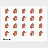 Laughing Horse Ronde Sticker (Vel)