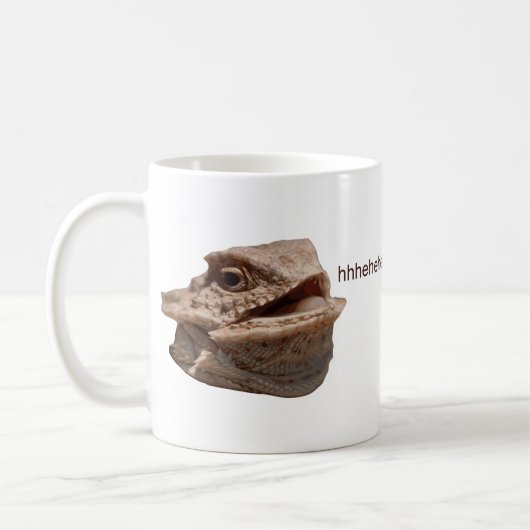 Laughing Iguana HeHe Lizard Koffiemok (Links)