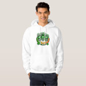 Laughing Irish Leprechaun Skulls : Shenanigans Hoodie (Voorkant volledig)