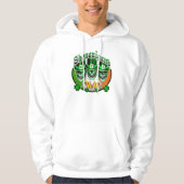 Laughing Irish Leprechaun Skulls : Shenanigans Hoodie (Voorkant)