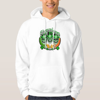 Laughing Irish Leprechaun Skulls : Shenanigans Hoodie