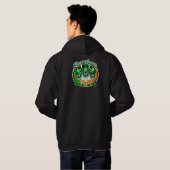 Laughing Irish Leprechaun Skulls: Shenanigans Hoodie (Achterkant volledig)