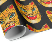 Laughing Jaguar Waterverf Pattern Cadeaupapier (Rol Hoek)