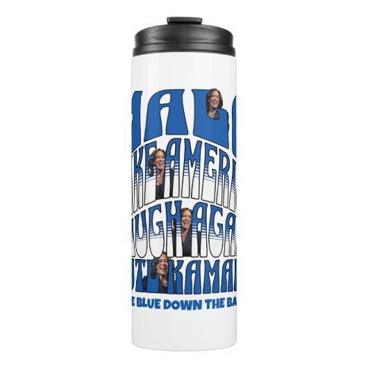 Laughing Kamala Thermosbeker (Voorkant)