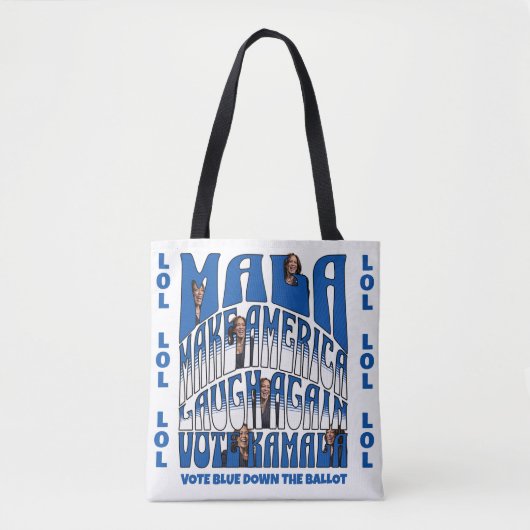 Laughing Kamala Tote Bag (Voorkant)