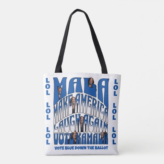 Laughing Kamala Tote Bag (Achterkant)