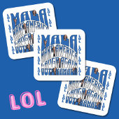Laughing Kamala Vierkante Sticker