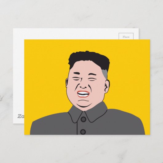 Laughing Kim Jon-un Briefkaart (Voorkant / Achterkant)