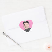 Laughing Kim Jong-un Hart Sticker (Envelop)