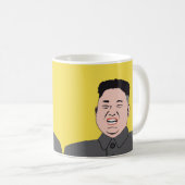 Laughing Kim Jong-un - twee beelden Koffiemok (Voorkant rechts)