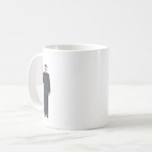 Laughing Kim Jong-un vuurt een pistool in de lucht Koffiemok (Voorkant links)