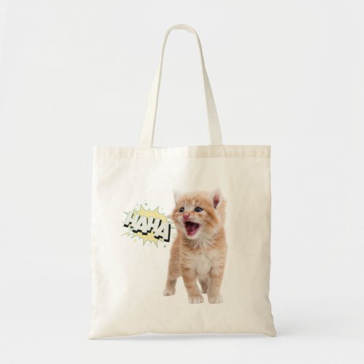 Laughing Kitten Tote Bag (Voorkant)