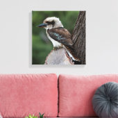 Laughing Kookaburra Australia Bird Canvas Afdruk (Insitu (Woonkamer))