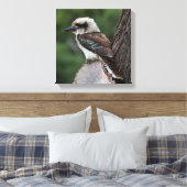 Laughing Kookaburra Australia Bird Canvas Afdruk (Insitu (Slaapkamer))