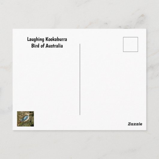Laughing Kookaburra Bird Briefkaart (Achterkant)