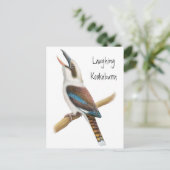 Laughing Kookaburra Briefkaart (Staand voorkant)