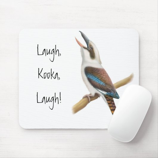 Laughing Kookaburra Mousepad Muismat (Met muis)