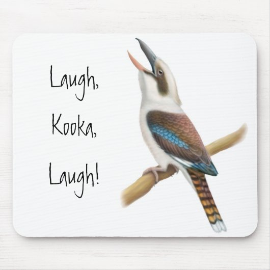 Laughing Kookaburra Mousepad Muismat (Voorkant)