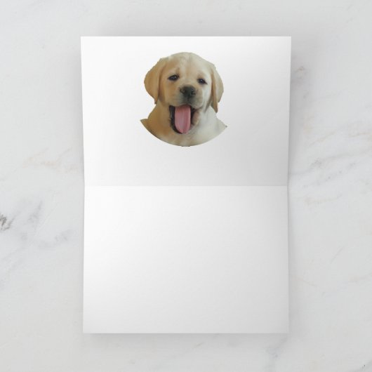 Laughing Labrador Bedankkaart (Binnen)