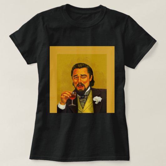Laughing Leo Meme - Waterverf & Digitaal schildere T-shirt (Design voorkant)