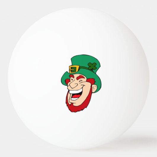 Laughing Leprechaun Ping Pong/Beer Pong Ball (Voorkant)