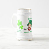 Laughing Leprechaun St Patrick's Day Bierpul (Voorkant links)