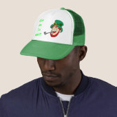 Laughing Leprechaun St Patrick's Day Trucker Pet (In situ)