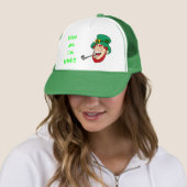 Laughing Leprechaun St Patrick's Day Trucker Pet (In situ)
