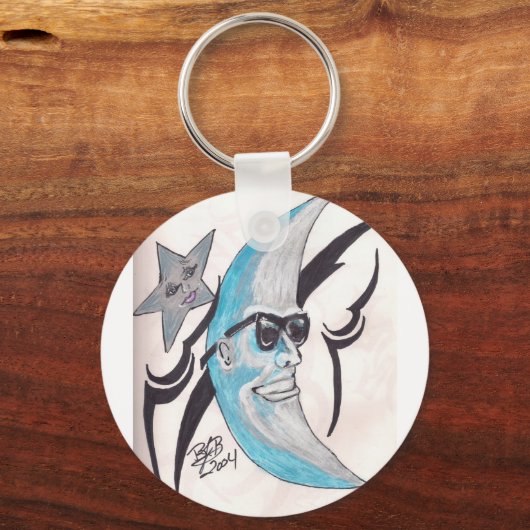 Laughing Moon Sleutelhanger (Voorkant)