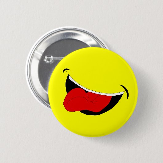 Laughing Mouth Button (Voorkant /achterkant)