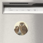 Laughing Owl  Illustratie Magneet (Insitu (Vaatwasser))