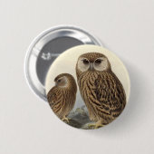 Laughing Owl  Illustratie Ronde Button 5,7 Cm (Voorkant /achterkant)