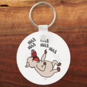 LAUGHING PIG SLEUTELHANGER - Stop de schildklierwa (Voorkant)