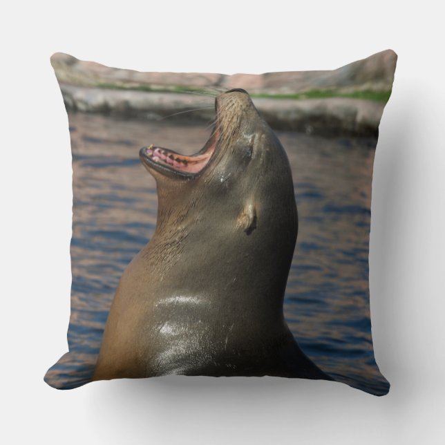 Laughing Seal Kussen (Voorkant)