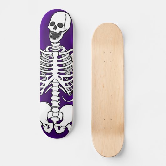 Laughing Skeleton Persoonlijk Skateboard (Voorkant)