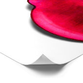 Laughing Skeleton Woman in Red Bonnet Poster (Hoek)