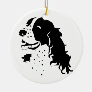 Laughing Spaniel Keramisch Ornament
