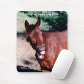 Laughing Standardbred Horse Mousepad Muismat (Met muis)