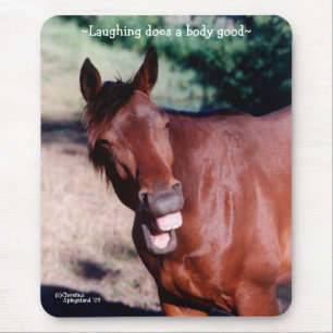 Laughing Standardbred Horse Mousepad Muismat