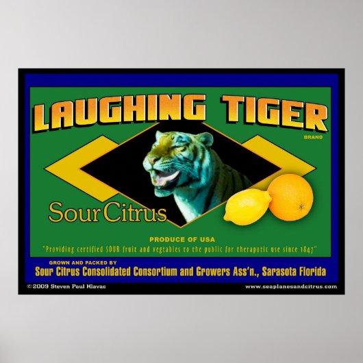 Laughing Tiger Sour Citrus poster (Voorkant)